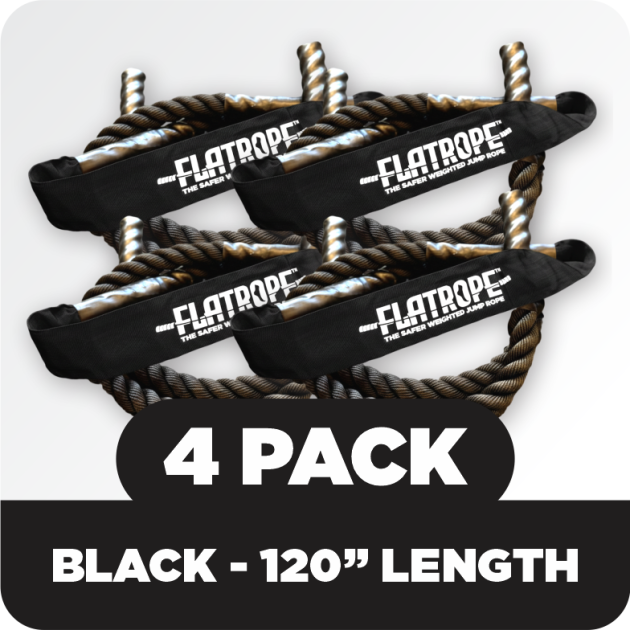 FLATROPE- BLACK- 120" (4 PACK)